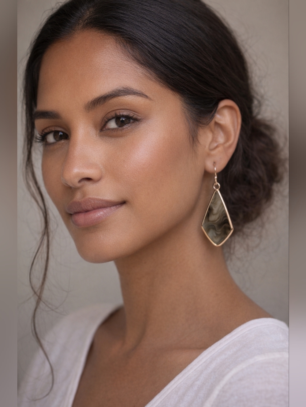 Chic Gold & Brown Earrings • Modern Artisan Style